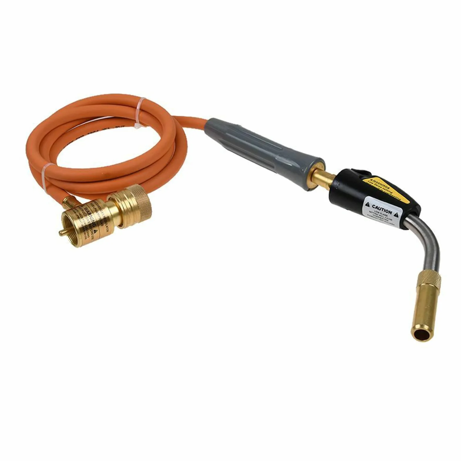 Antorcha de soldadura de autoencendido con kit de manguera para soldadura fuerte, fontanería, refrigeración, reparación de refrigeración, válvula reguladora de llama ultrafina ajustable, espiral de