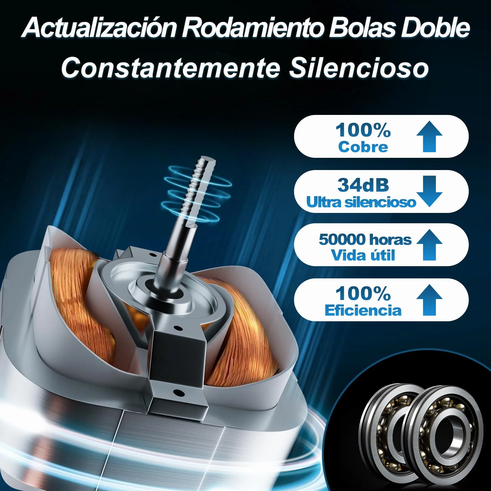 Extractor de Aire 100mm 130m³/h 12W Silencioso Ventilador de Baño Tubo
