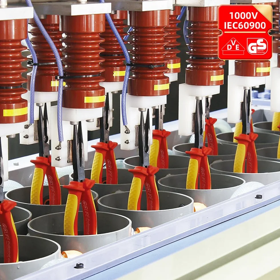 CCLIFE 11 piezas Destornilladores Aislados VDE, Juego Alicates Electricista, Buscapolos Electricista 1000V y Destornilladores Phillips y Destornillador Plano