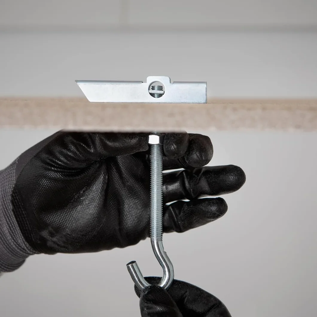 INDEX Fixing Systems CA-BA - Pack de 100 basculantes por gravedad para la fijación de elementos ligeros en falsos techos GRAVITEX (recubrimiento cincado, M8, diámetro de 20 mm)