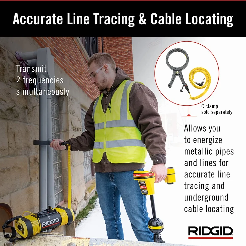 Ridgid 21898 seektech ST-305 línea transmisor, línea Tracer y metro línea localizador