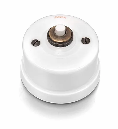 Fontini - pulsador formato especial porcelana blanca Ref. 6583010027