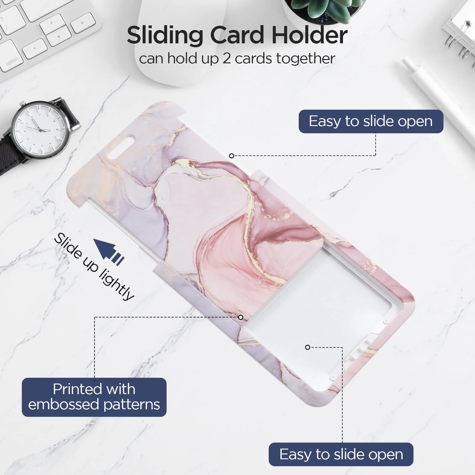 AiQInu Porta Tarjetas Identificativas con Cordón Retráctil, Lanyard para Tarjeta de Identificación, Rosa
