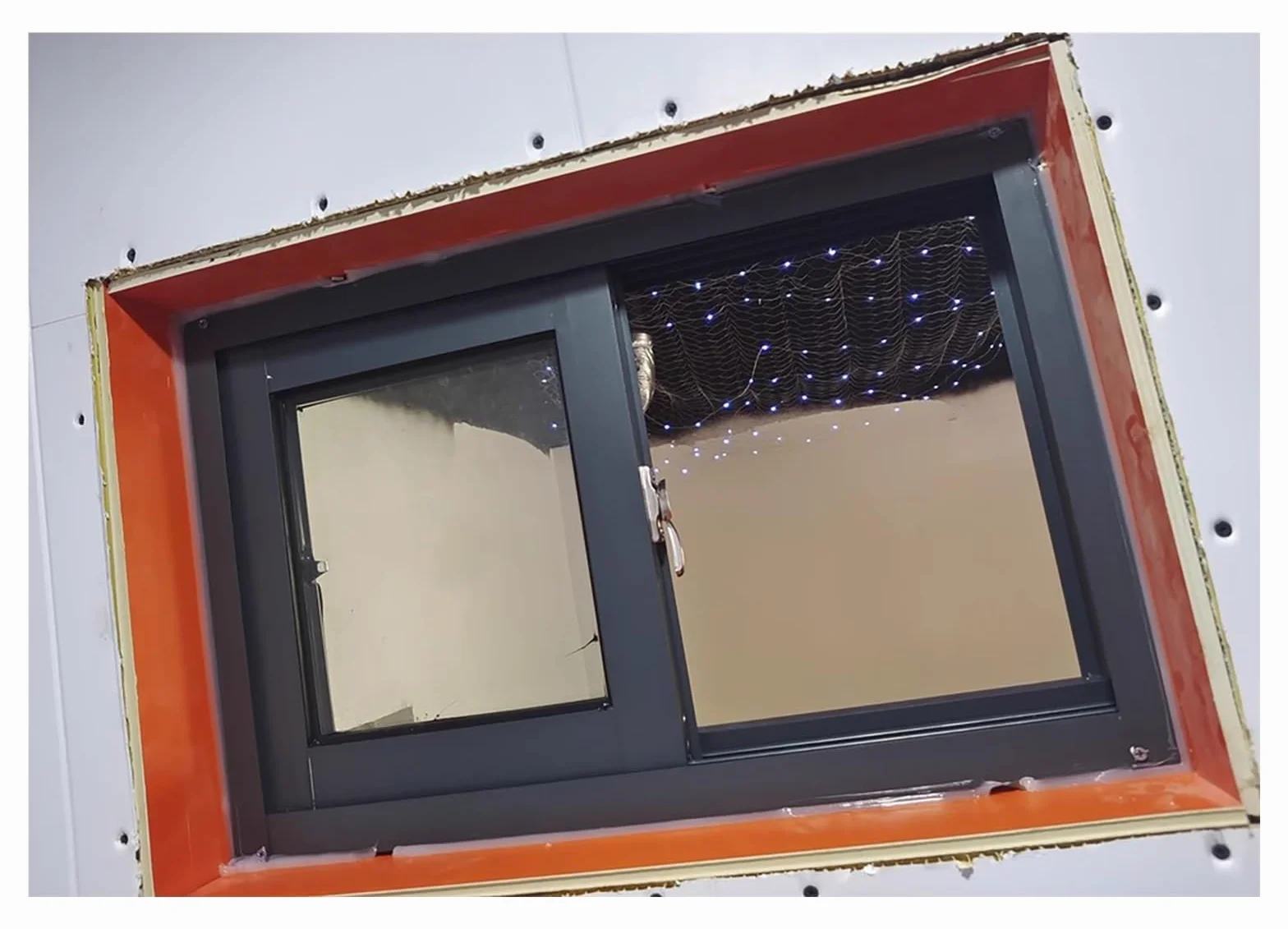 Ventana Corrediza Horizontal De Aluminio Negro para Garaje, Ventana De Ventilación Empotrada para Sótano, Granero, Baño, Cocina Y Loft, Ventana De Repuesto para Casa Móvil, con Vidrio Templado