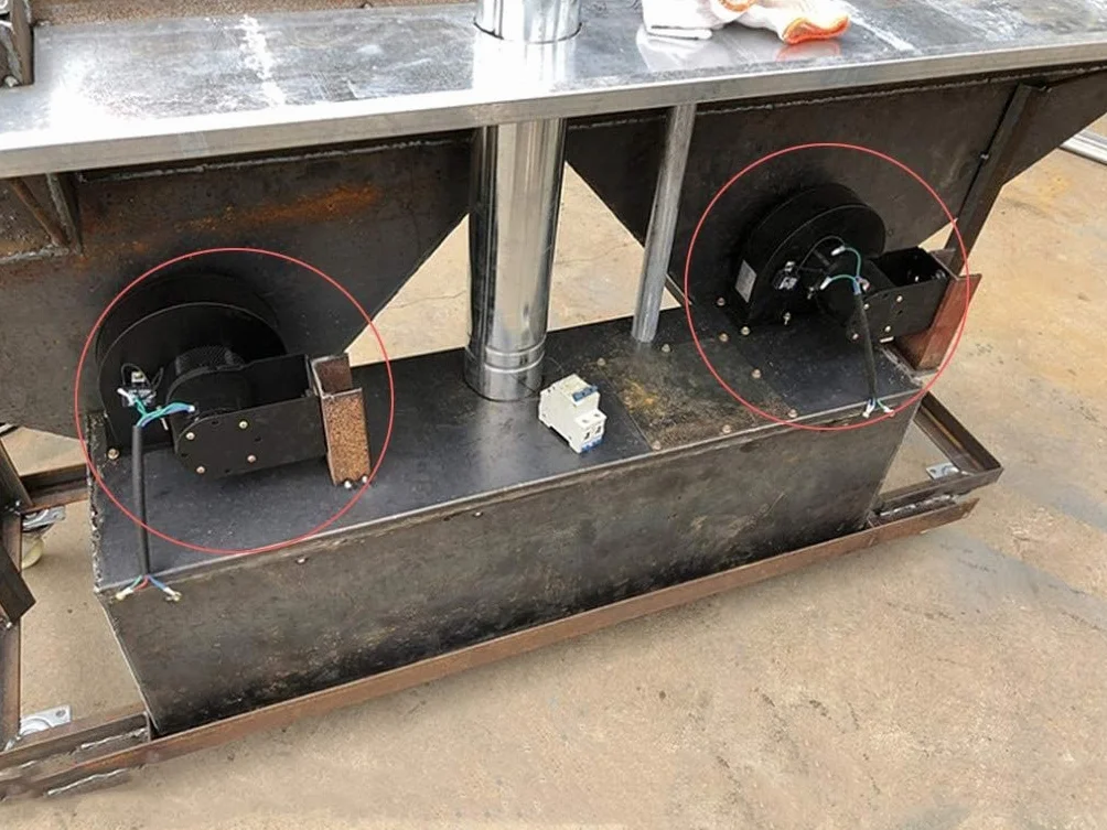Vikitim Ventilador Centrífugo De Alta Temperatura Con Aislamiento Térmico De Múltiples Alas - Pequeño De Escape 200W Para Tiro Inducido por Caldera