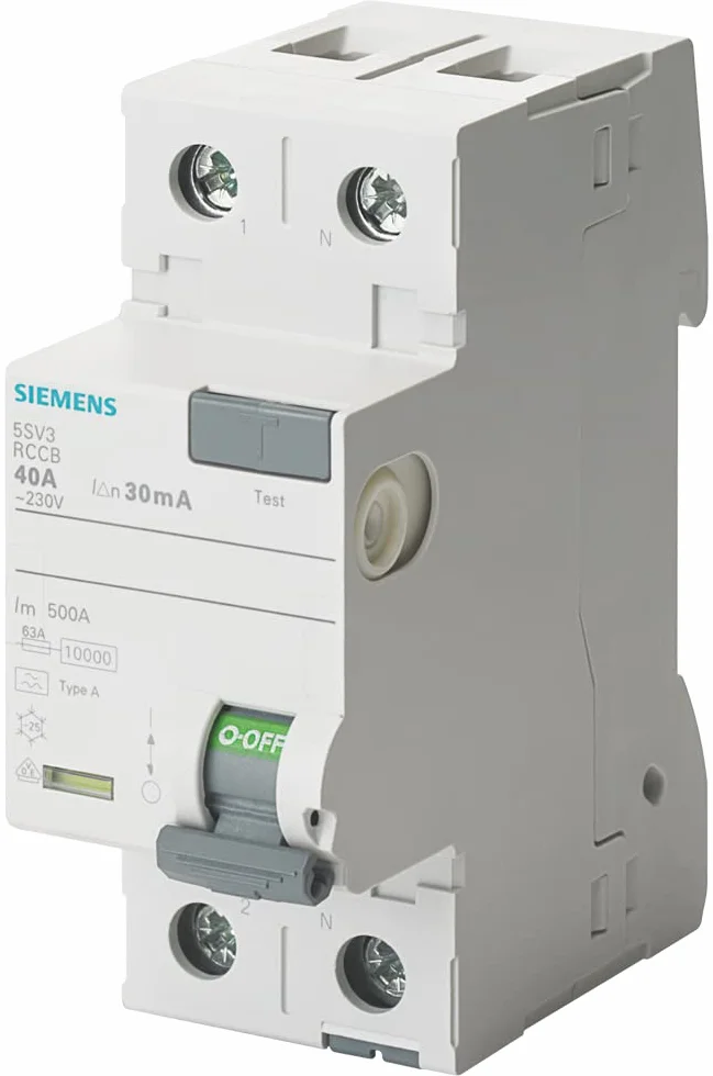 5SV33146 Interruptor Diferencial 2P Clase A R 30mA 40 A 230V