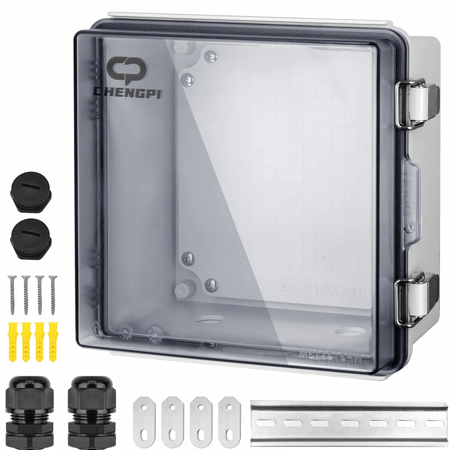 Caja Distribución Eléctrica IP65, Registro ABS, Empalmes, Interruptor De Cableado, Plástico De Bricolaje, 210×210×130MM