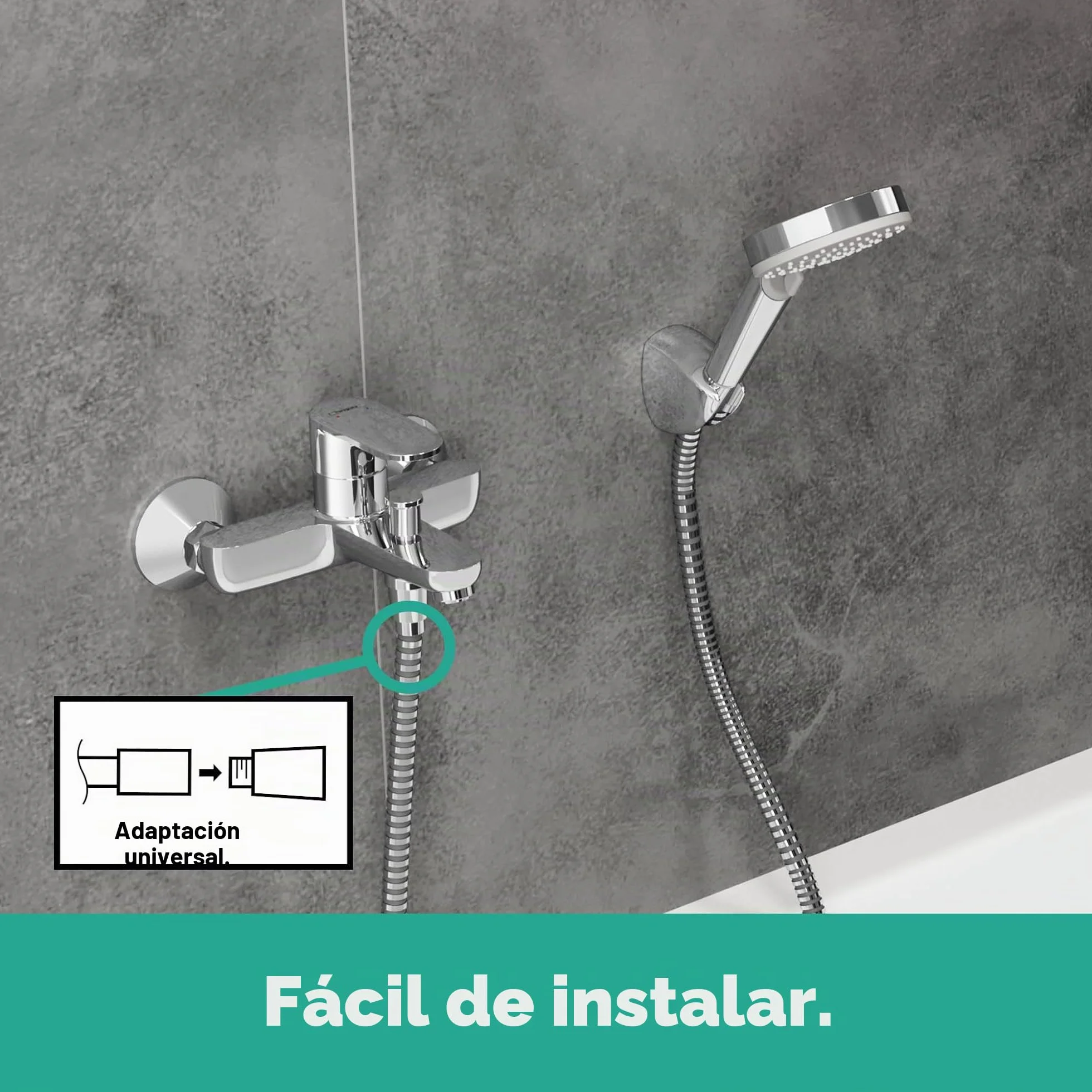 hansgrohe Vernis Blend Mezclador monomando de bañera cromo