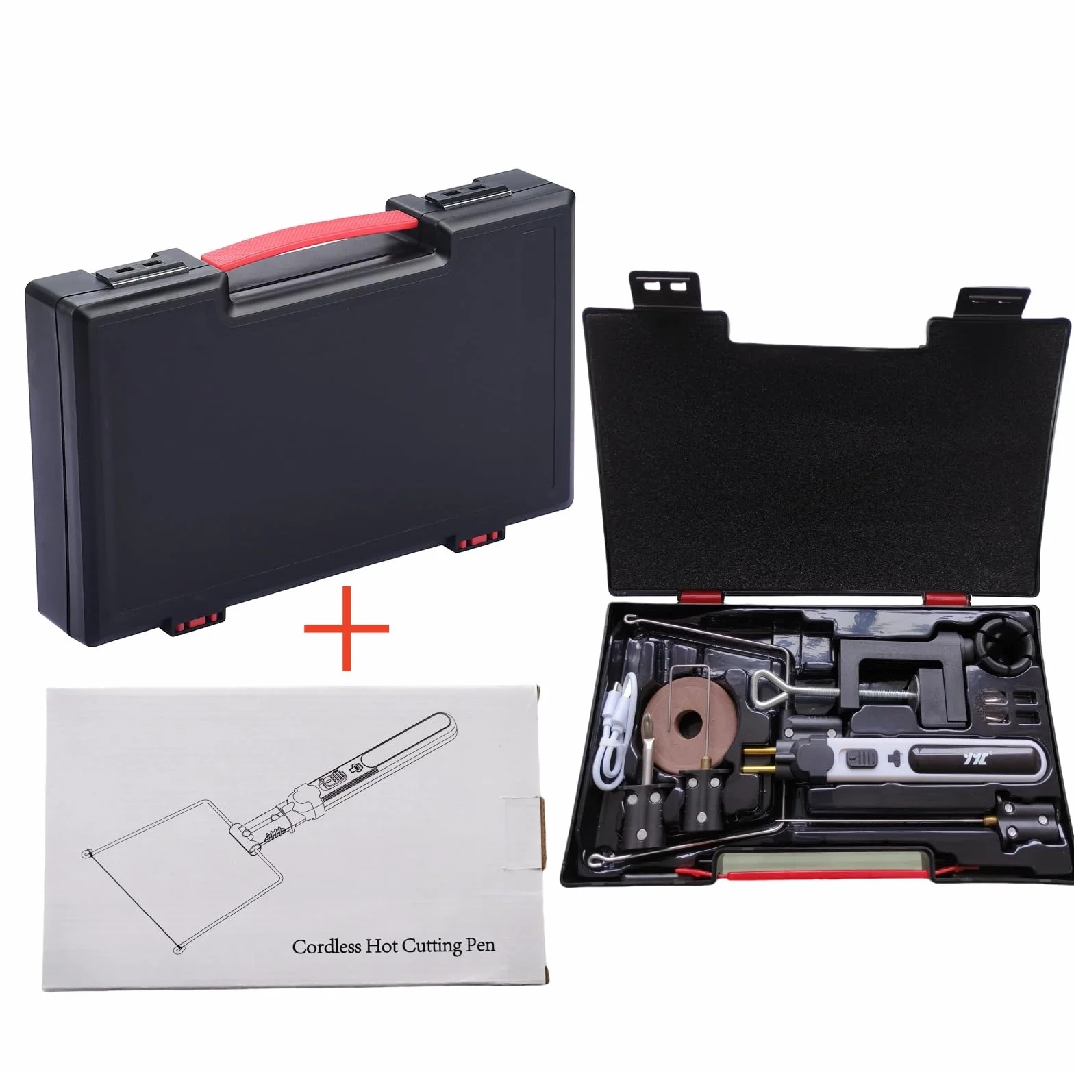 Cortador de Poliestireno, Máquina de Corte de Pluma de Espuma Eléctrica Kit de Herramientas Accesorios De Corte De Espuma para Espum