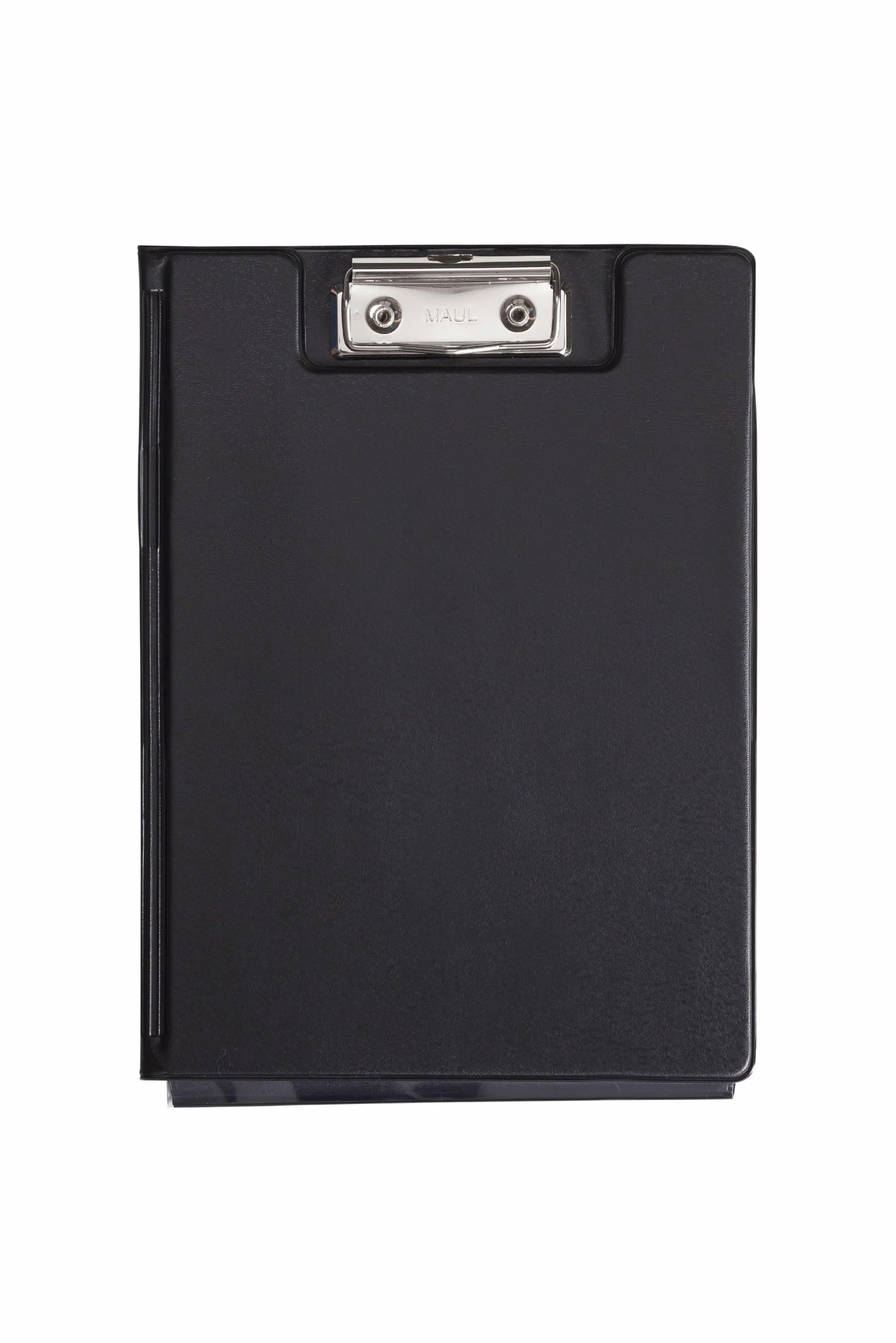Maul Carpeta portapapeles con cubierta de aluminio y protección anticopia DIN A5 alto negro