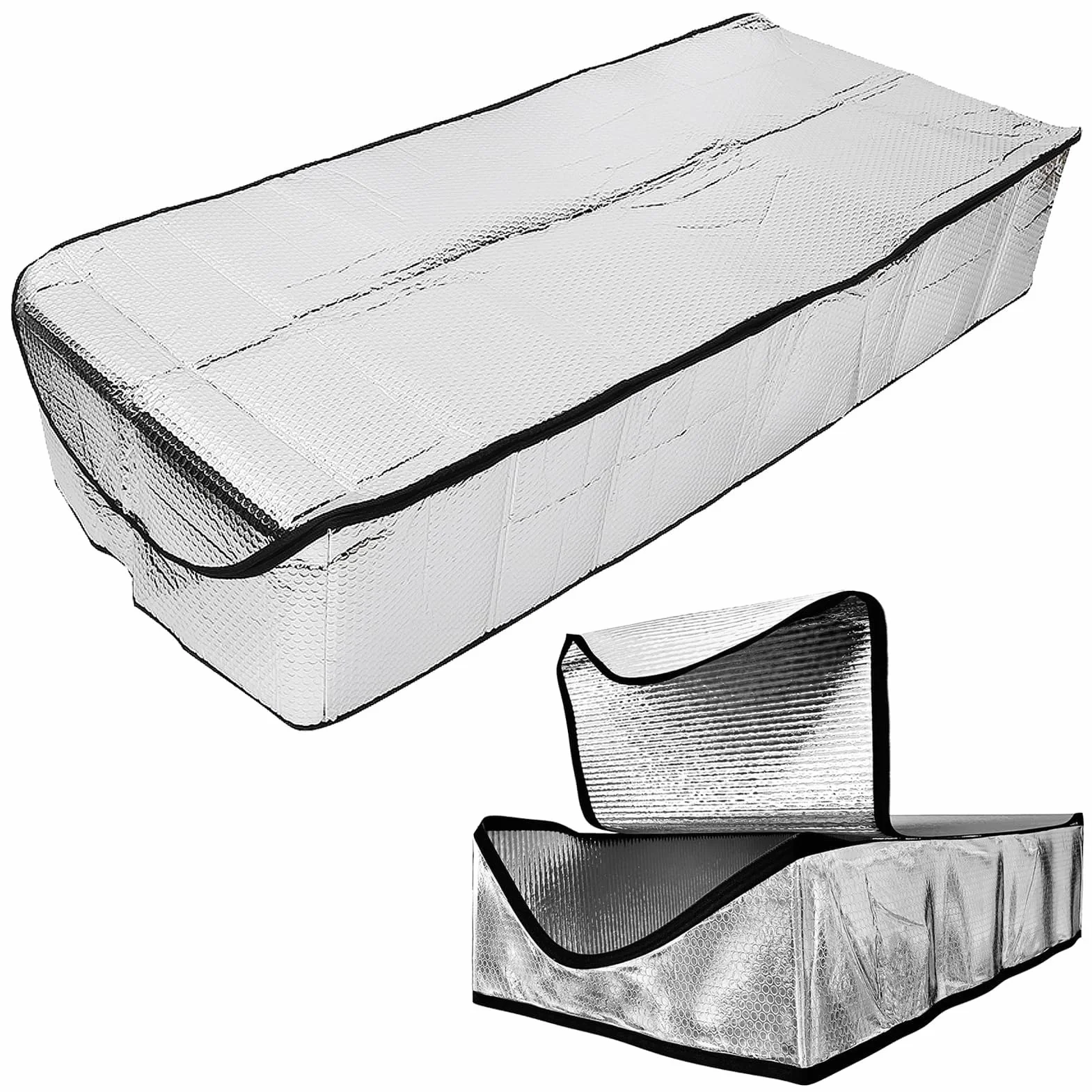 26,4x55,1 pulgadas Cubierta aislante para escaleras de ático, aislante de puerta para escaleras de ático,cubierta aislante para puerta de ático,Barrera Reflectante Contra la Radiación