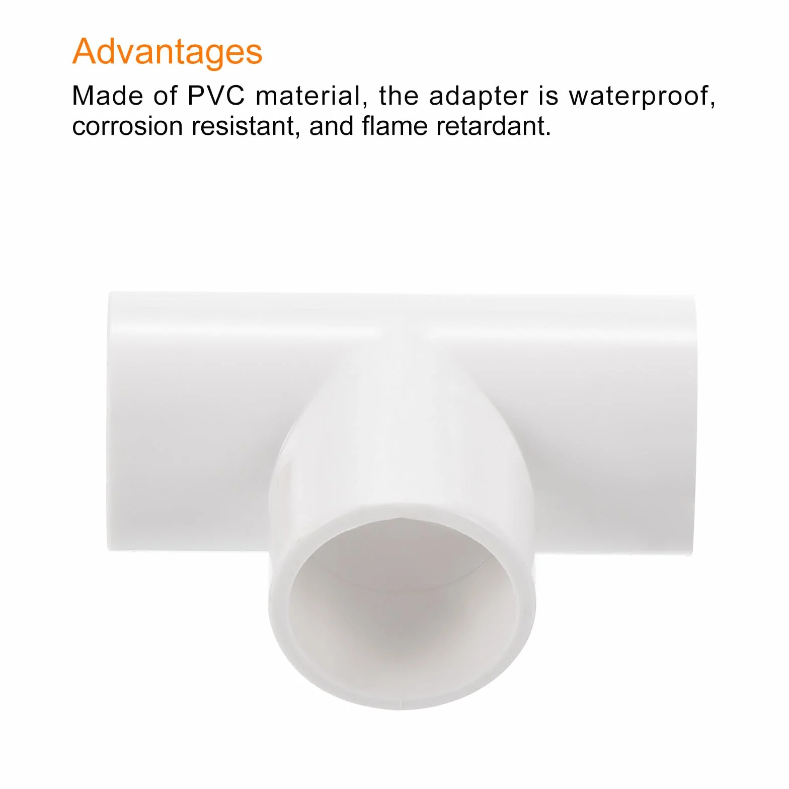 QUARKZMAN Acoplador de Tubo PVC T 3 Vías, 16 mm, Blanco, para Conducto Eléctrico, Paquete 30
