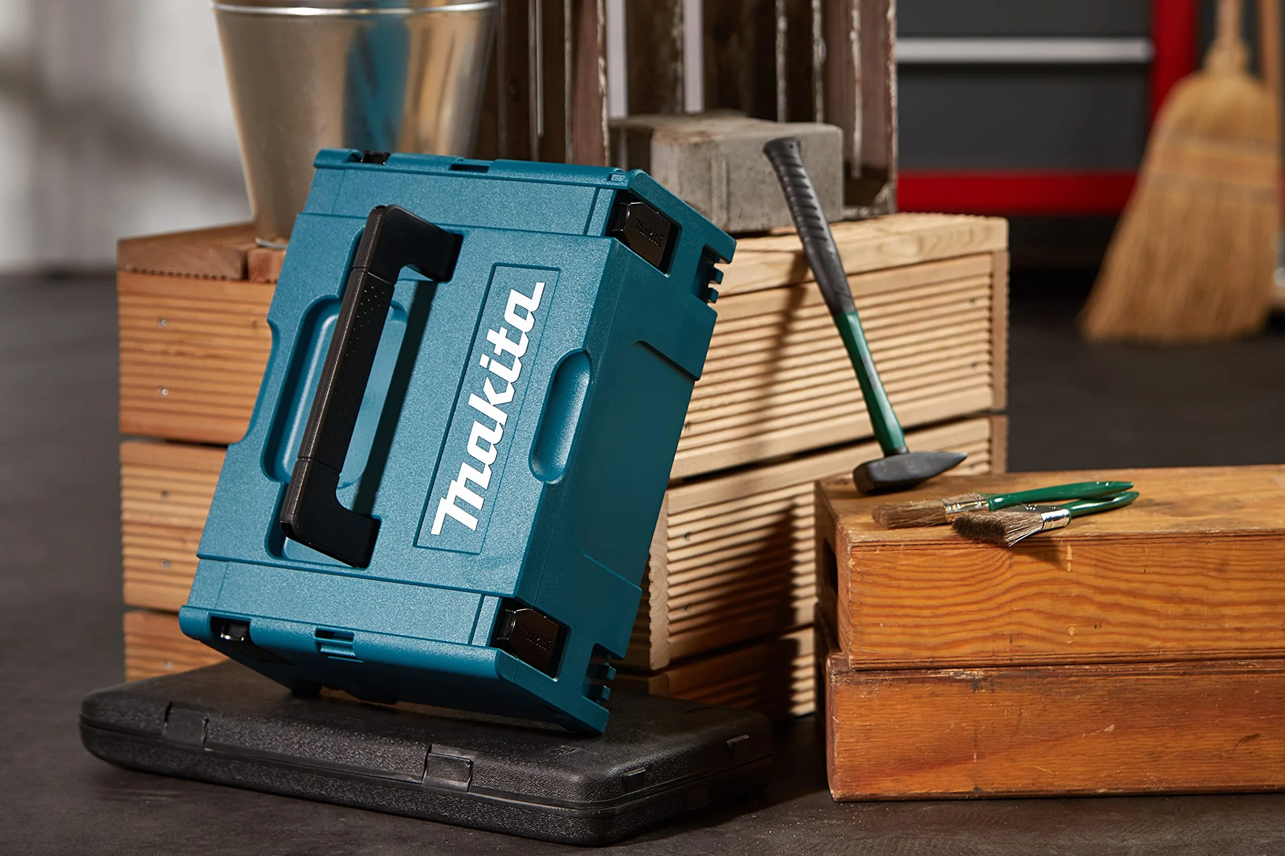 Makita 821550-0 - Maletín Makpac Tipo 2, Negro/Azul