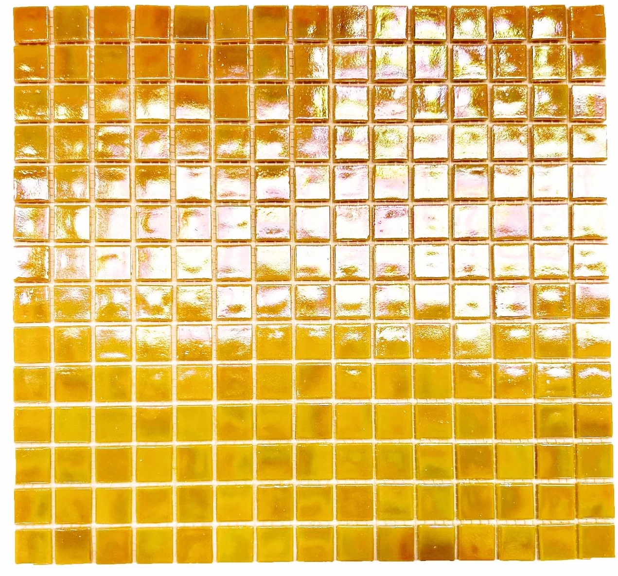 Mod. Valencia. Mosaico vítreo Iridiscente en 2x2cm. Mallas de 30,5x33cm. para Piscinas, baños o Decoraciones.