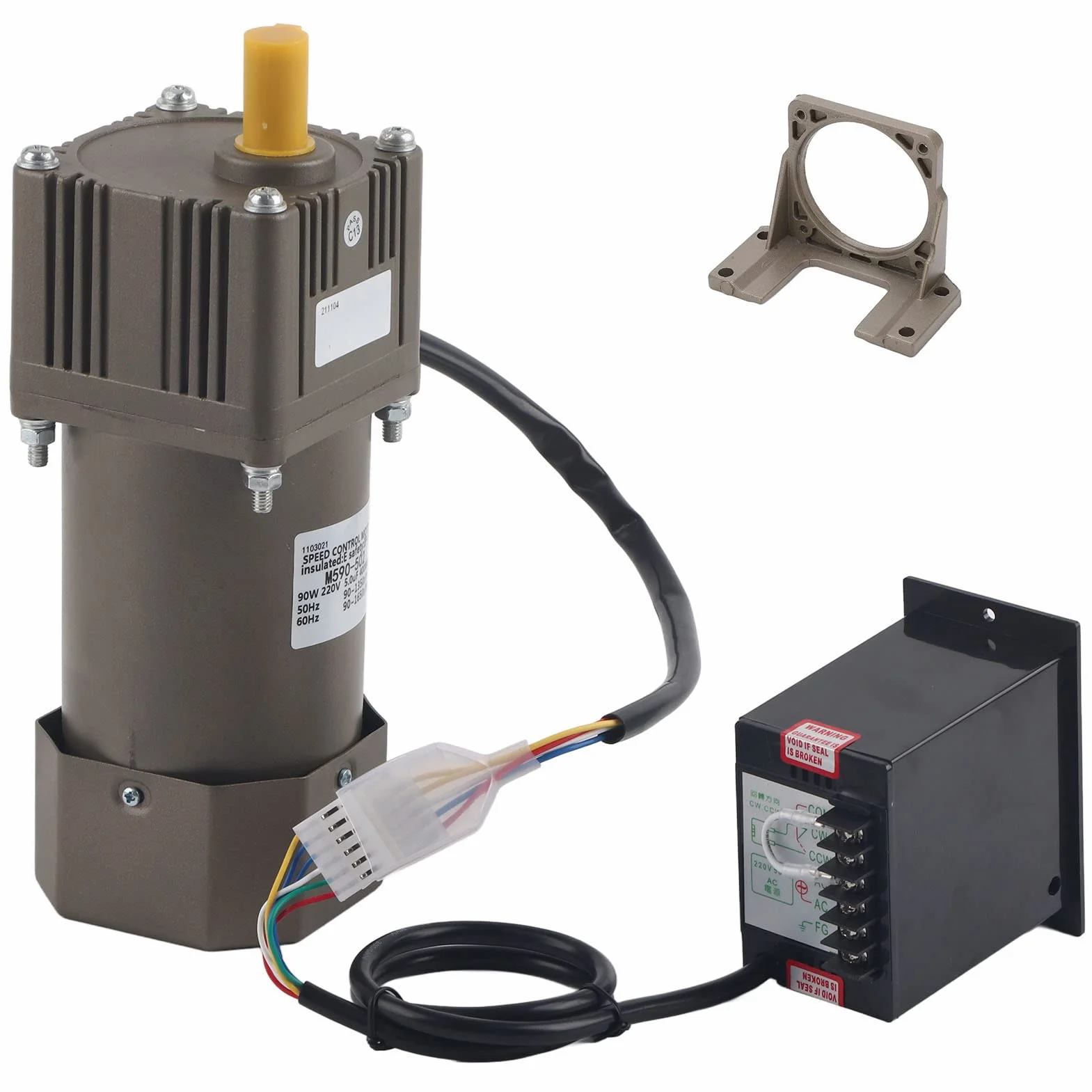 Motorreductor de CA 220V 90W Velocidad Ajustable Monofásico 100K
