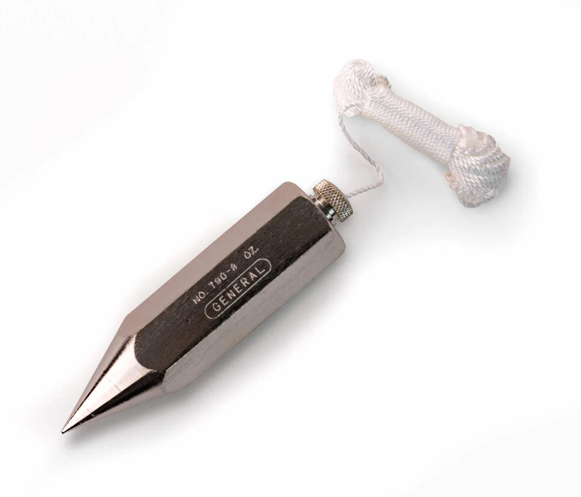 General Tools & Instruments 12-Ounce Hex acero plomada