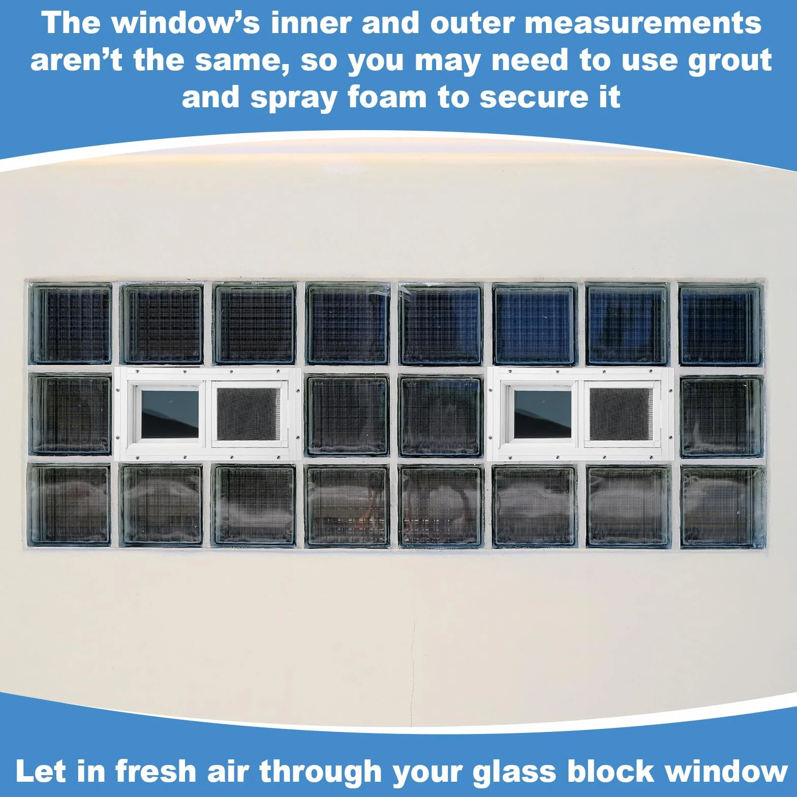 Kathfly 1 paquete de ventana de sótano para el hogar de 40,6 x 20,3 cm, mini ventanas de sótano de repuesto con malla de vidrio y tornillos para cobertizos y graneros del hogar