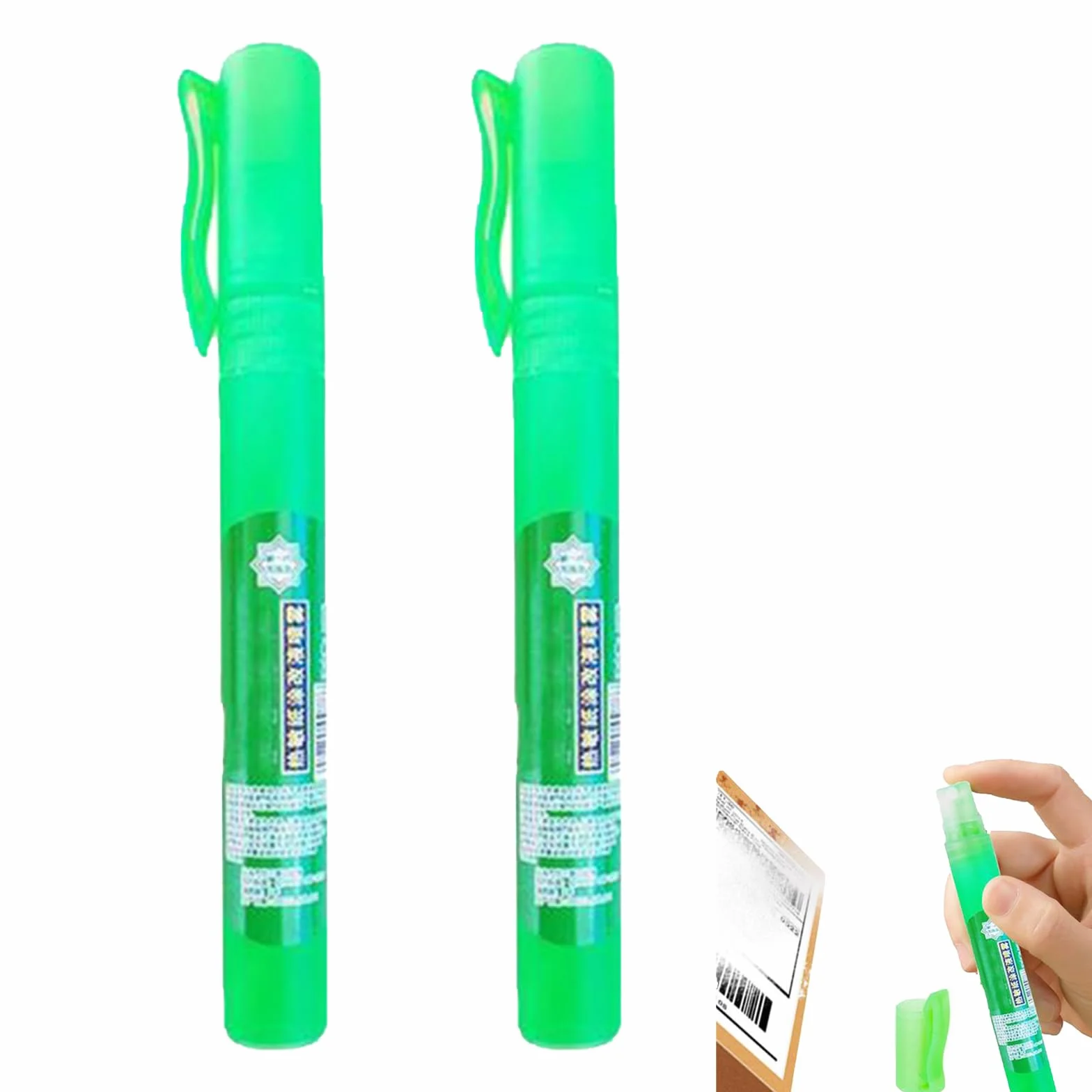 2pcs Spray Corrector Para Papel Térmico, Spray De Protección Contra El Robo De Identidad, Bloqueador De Direcciones De Secado Rápido, Líquido Corrector Portátil Para Borrar Direcciones De Envío