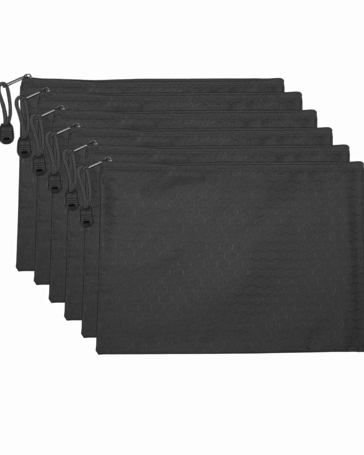 Bolsa Dinero con Cremallera Impermeable Oxford 24x18 cm Negra