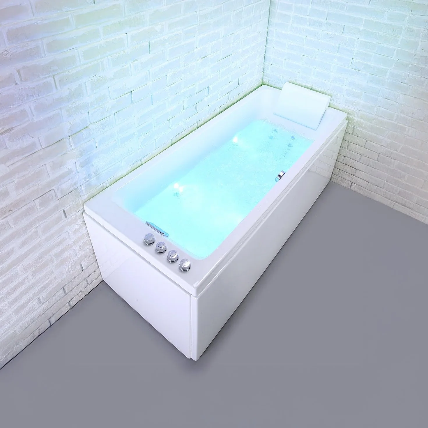 SPALINA TENZO Wave - Bañera de hidromasaje Clásica L. 170 x l. 70 cm