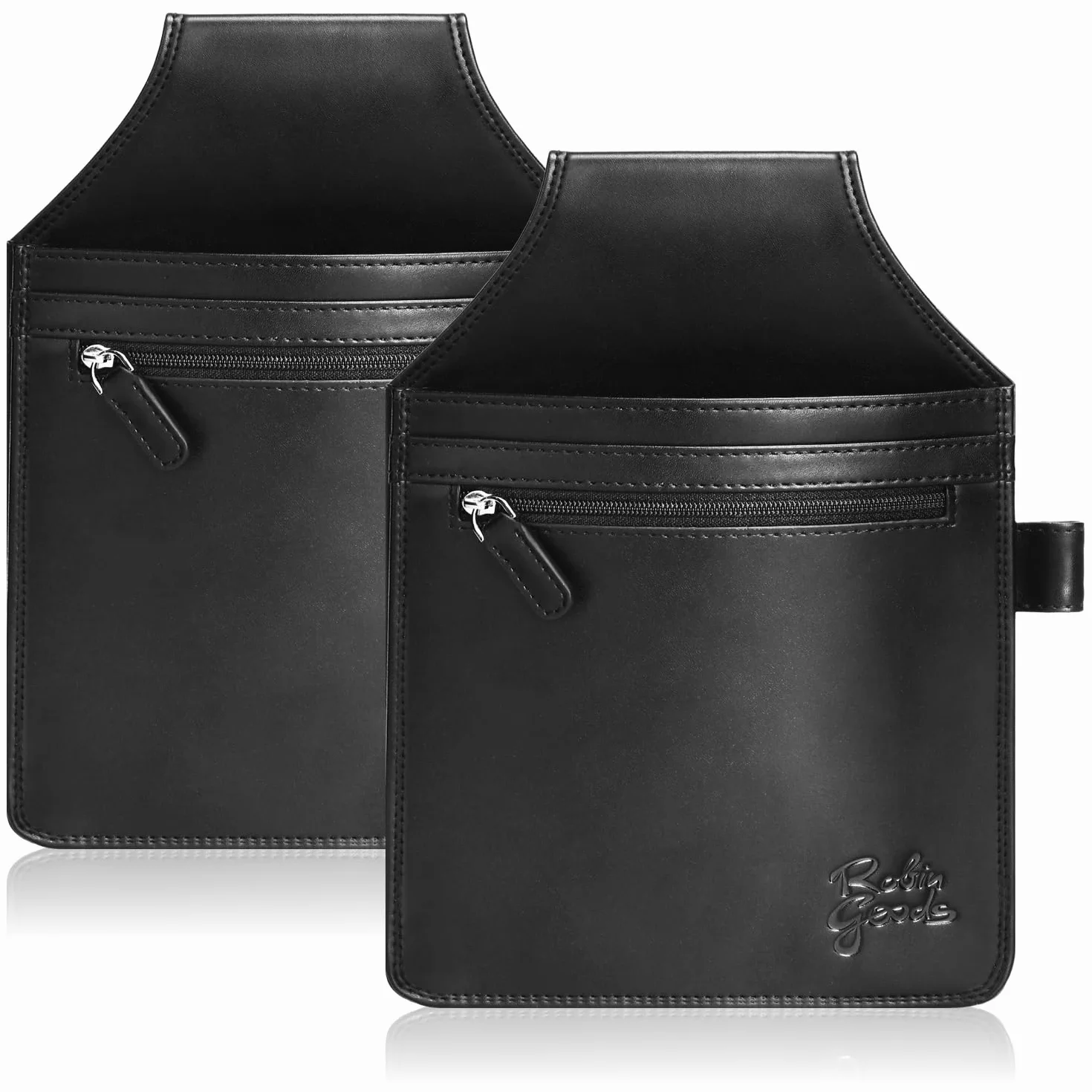 Cartera de Camarero Monedero Elegante Negro 2 Piezas
