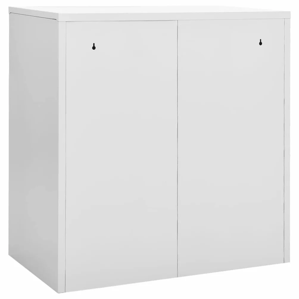 Taquilla gris claro 90 x 45 x 92,5 cm, acero resistente con 4 compartimentos y cerraduras, ideal para oficina, escuela, almacenamiento seguro