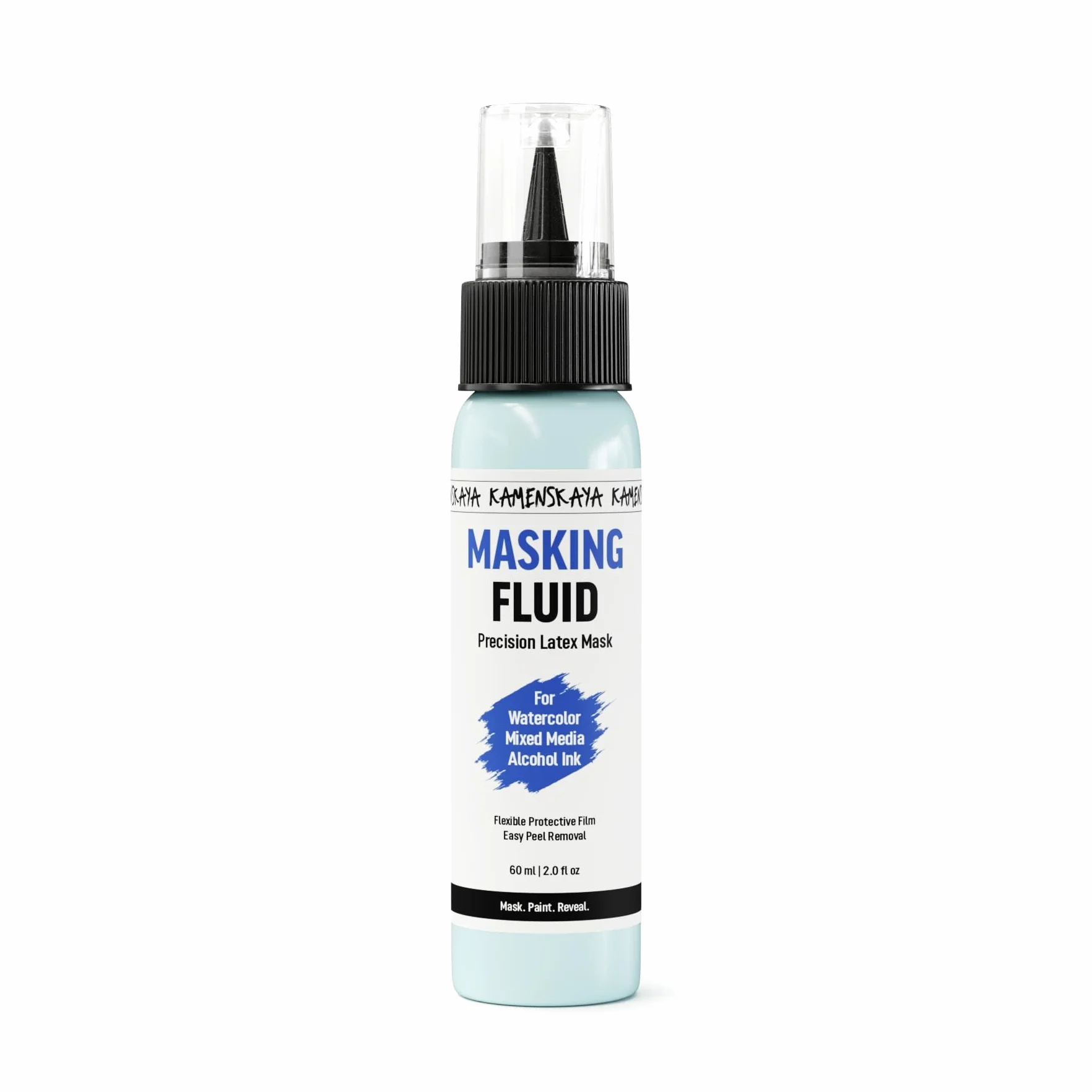 KAMENSKAYA Líquido de enmascaramiento para pintura de acuarela, máscara líquida de látex natural con aplicador de bolígrafo de precisión