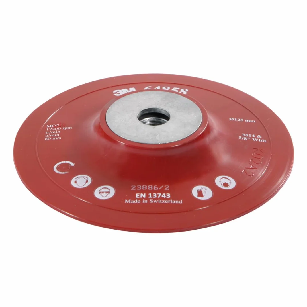 3M Plato Soporte para Disco 125 mm, Perfil Bajo, Blando, 1/Caja
