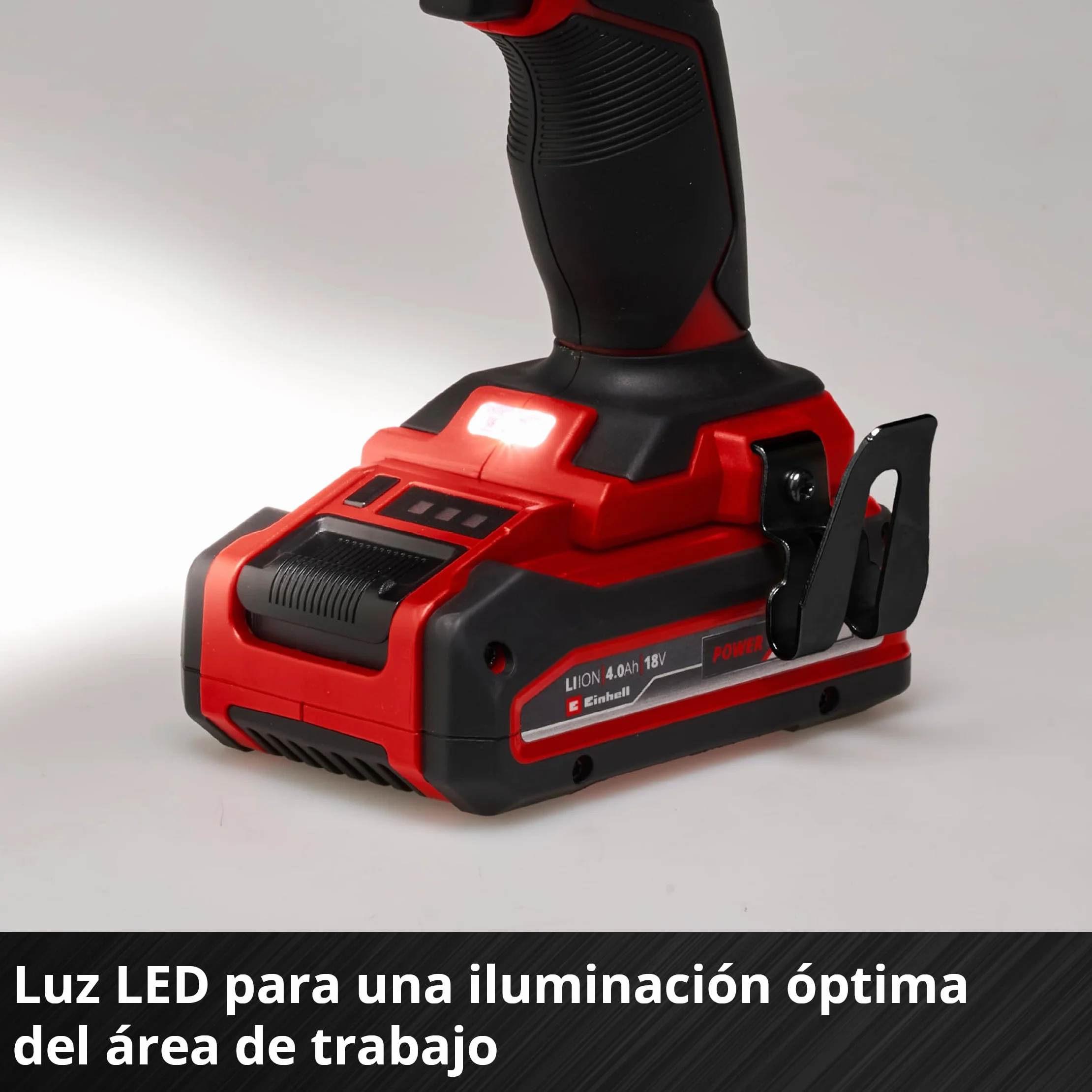 Einhell Taladro atornillador a batería TE-CD 18/40 Li-Solo Power X-Change (iones de litio, 18 V, par máximo de 40 Nm en 21 niveles, Softgrip, sin batería y cargador)