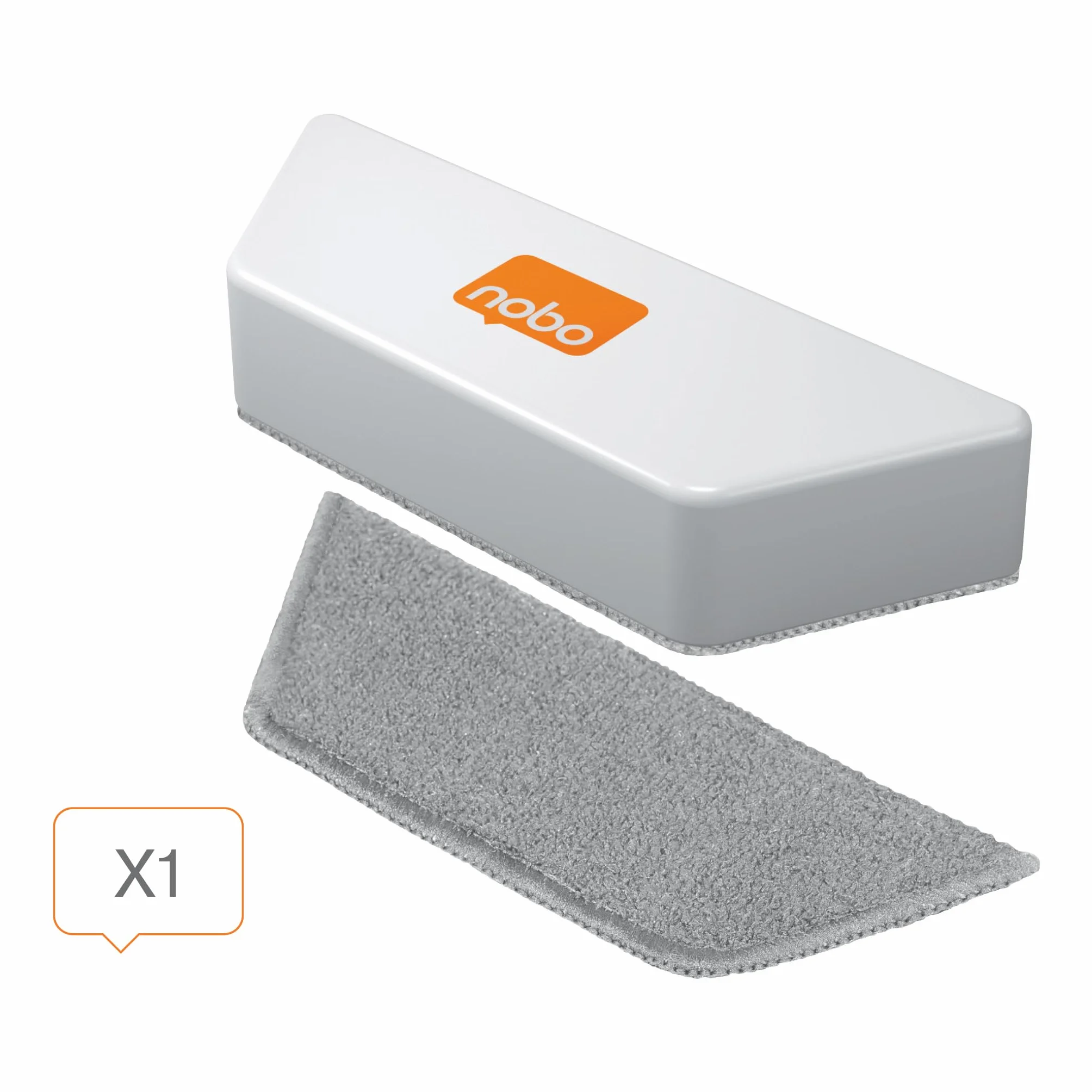 Nobo Borrador Magnético de Microfibra para Pizarra Blanca con Recambio Lavable