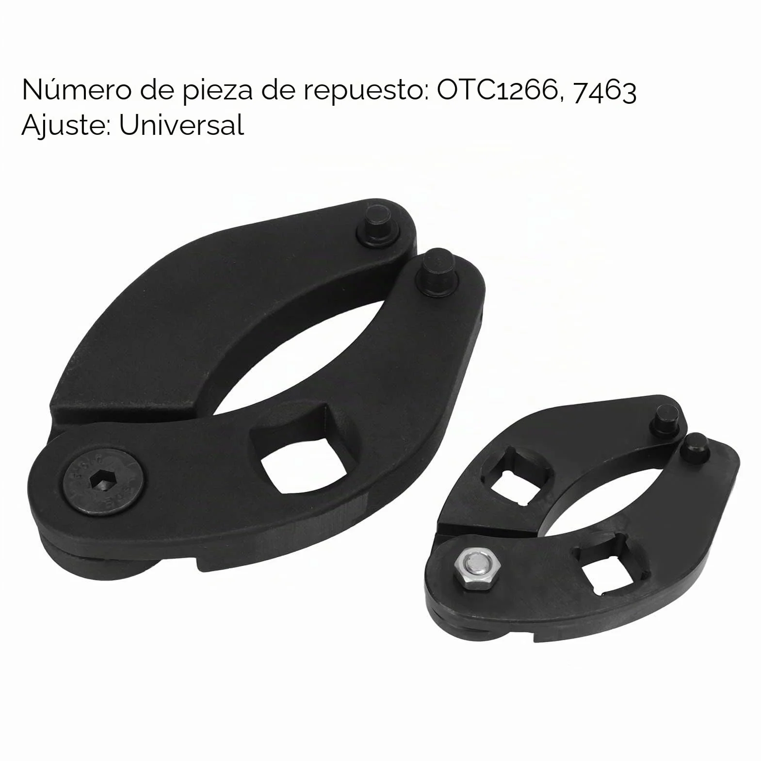 2 Uds Llave de Tuerca de Prensaestopas Ajustable OTC1266 7463 Llave de Prensaestopas de Cilindro Hidráulico de Acero Al Carbono para Cilindros Hidráulicos en Cargadores de Dirección Deslizante
