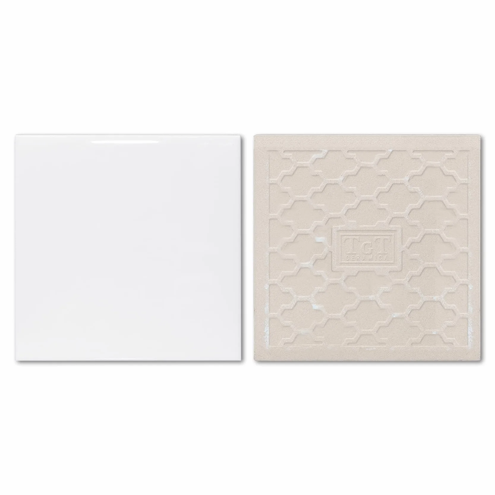 SUMEX Azulejos de cerámica para sublimación para manualidades, 6 piezas de azulejos de cerámica blanco brillante para prensa de calor (15 x 15 cm)