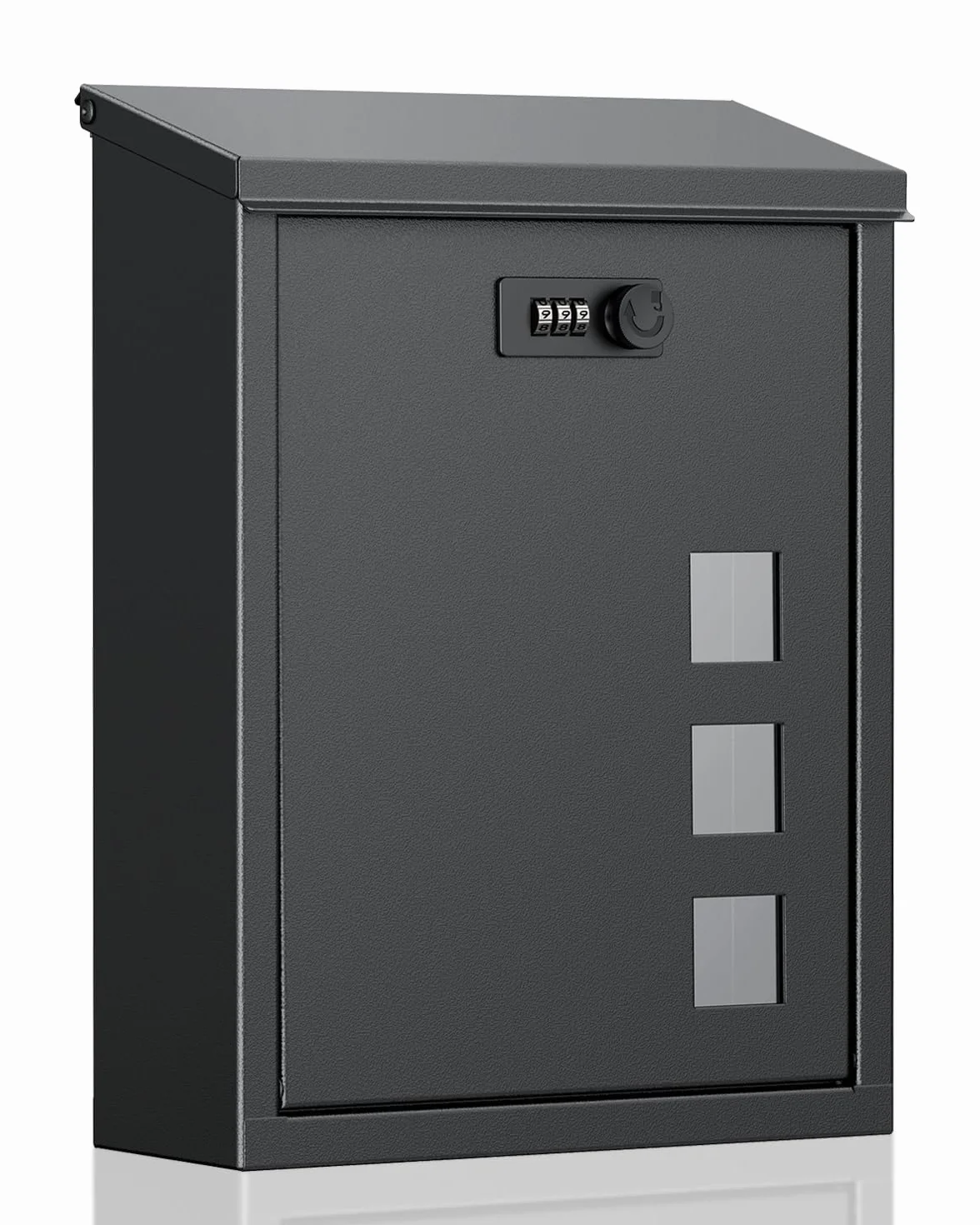 Uniclife Buzón Grande, Buzones de Montaje en Pared para Exteriores, Buzones de Correo con Cerradura de Combinación, Caja de Depósito de Llaves con Cerradura de Seguridad para Casa, Escuela, Oficina y