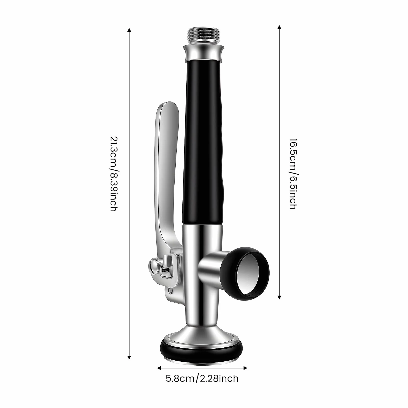 Cabezal pulverizador de latón con barra de bloqueo, conector de 1/2", cabezal de repuesto para fregadero de cocina, cocina comercial, restaurante, hogar