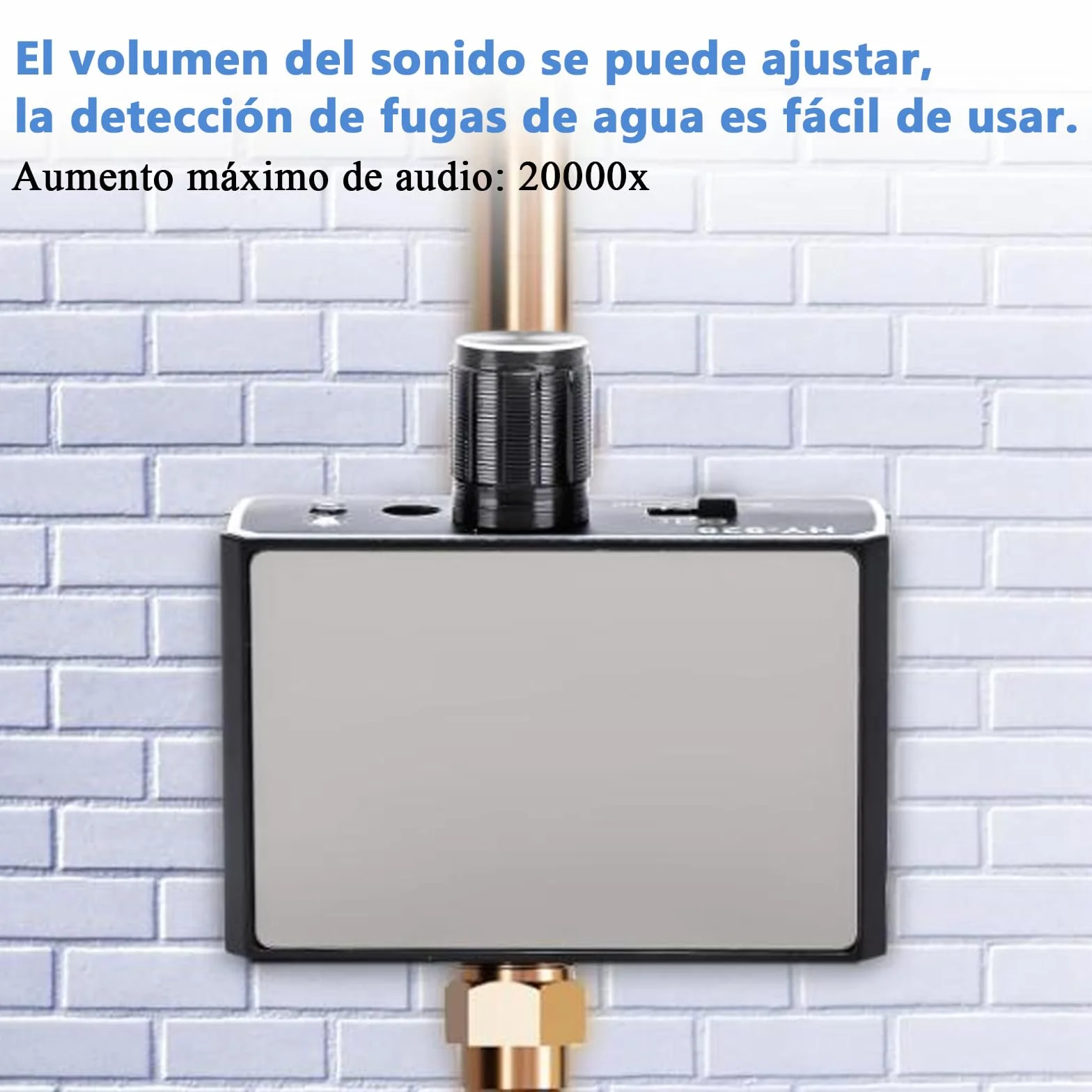 Detector de Fugas de Agua Amplificador de Sonido 2000x para Tuberías