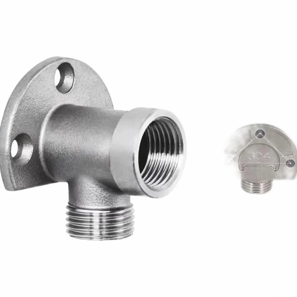 Soporte de grifo de acero inoxidable 304 montaje pared oculto expuesto 4 pulgadas
