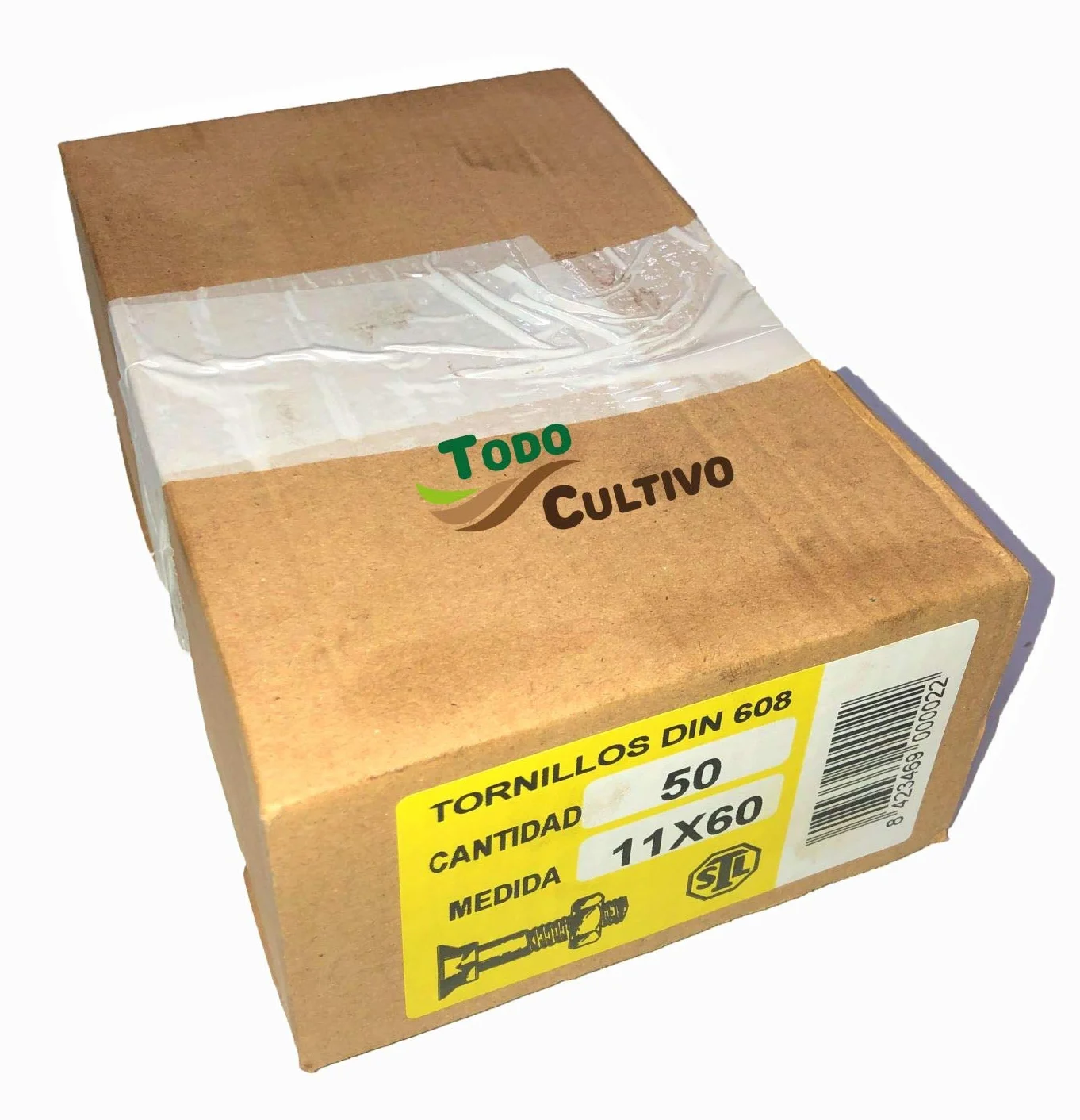 Tornillo de Arado 11X60 DIN 608. Caja 50 Uds. Tornilleria de máxima calidad marca San Lorenzo, con cabeza avellanada especial rejas de arado.