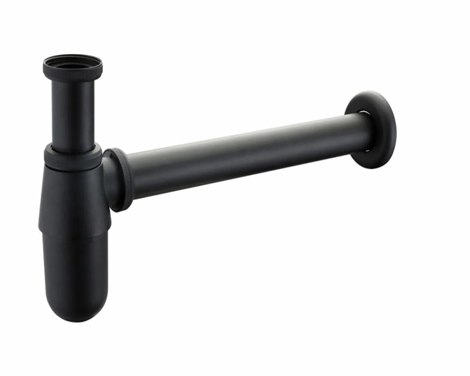 1 Uds drenaje de lavabo en pared trampa P estilo antiguo botella sifón latón macizo Para Bricolaje(Matt Black)