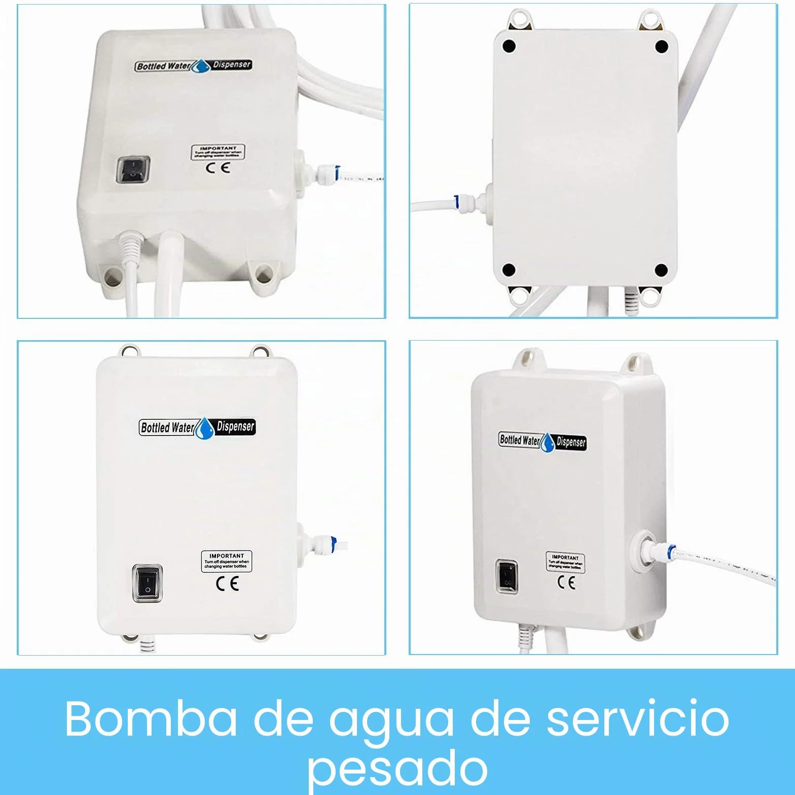 Bomba Dispensadora de Agua Eléctrica de 3.8L con Tubería de PE de 20 Pies