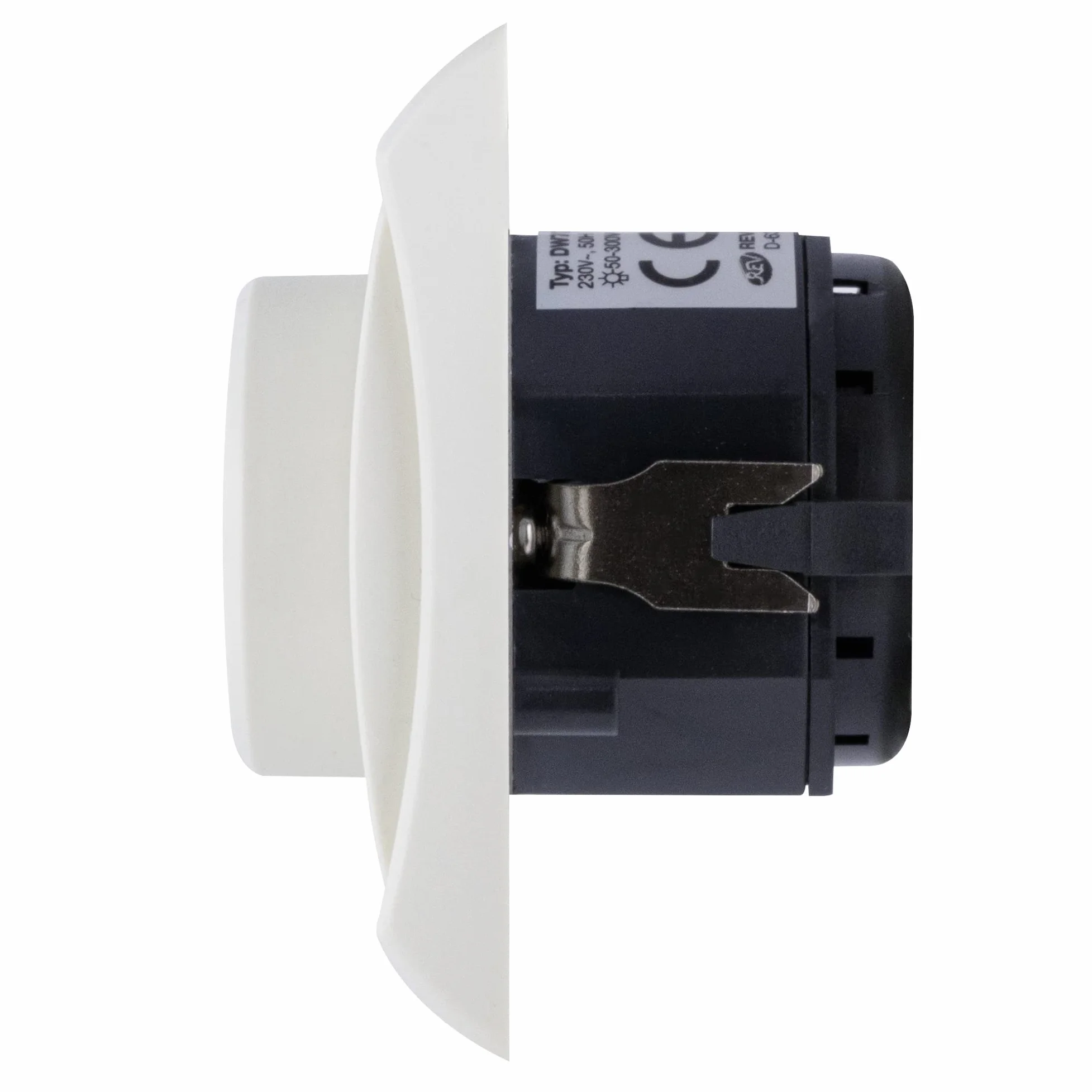 REV Interruptor de intensidad ESTÁNDAR, regulador empotrado, interruptor de luz de 300 W para lámparas halógenas incandescentes y de alto voltaje, blanco