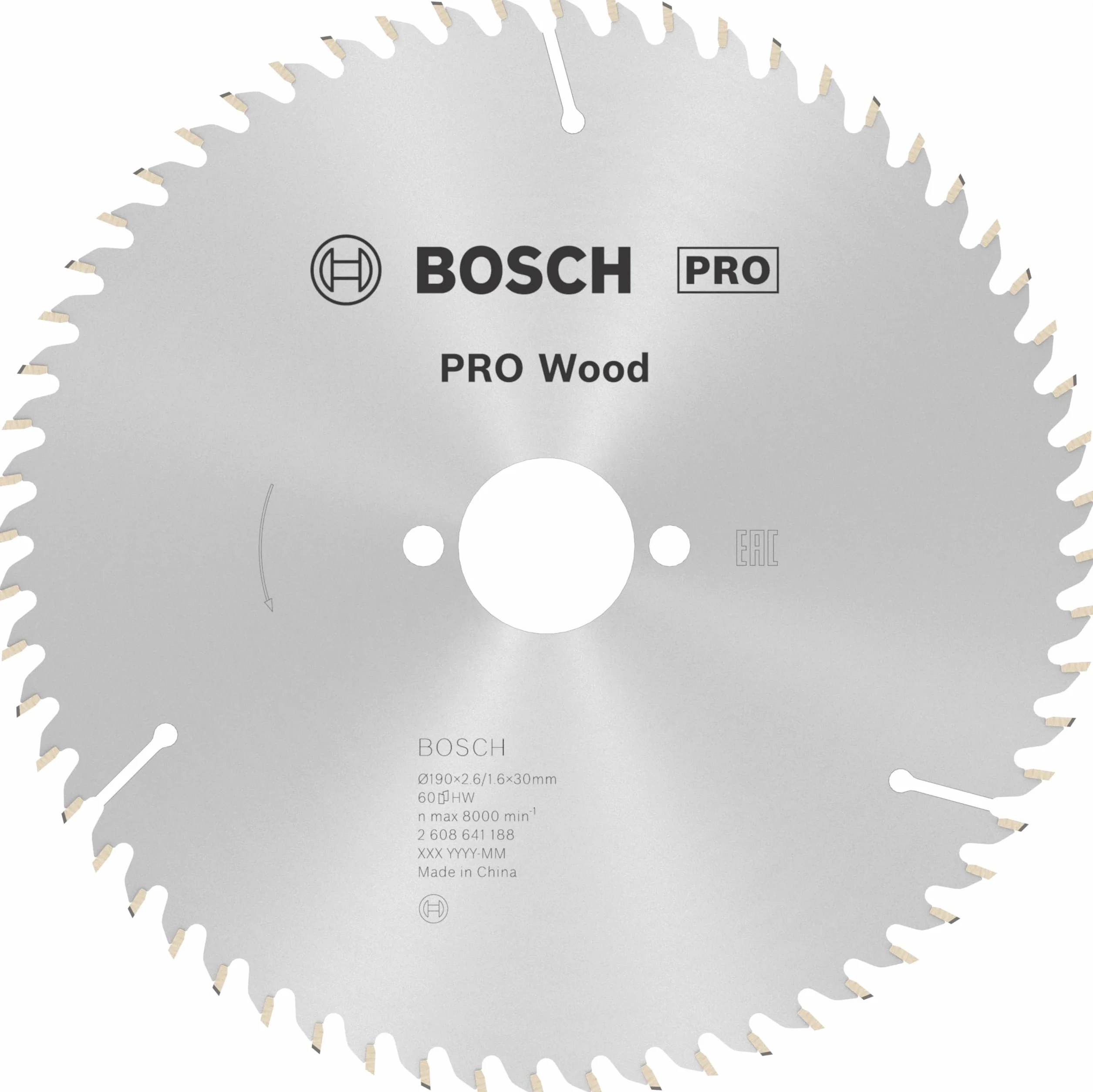 Bosch Professional 2 608 641 188 - Hoja de sierra circular Optiline Wood - 190 x 30 x 2,6 mm, 60 (pack de 1)