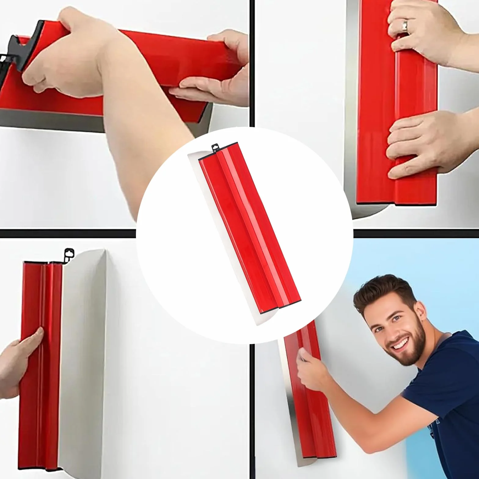 Juego de Espátulas 3 Piezas 25/40/80 cm – Espátula de Acero Inoxidable para Masilla con Mango en Z, Llana para Enlucir y Alisar, Herramienta Multiusos para Yesero, Pintor | Set de alisadoras chapistas, herramientas de acabado de pared para placo, yeso y g
