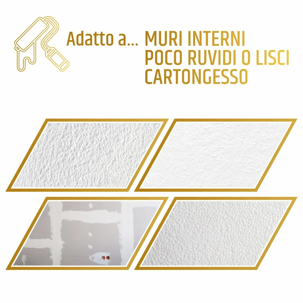 pennellificio 2000 | Juego de pintura profesional compuesto por rodillo, barra de aluminio y red de metal escurridor-rodillo, para pinturas interiores e hidropinturas, barra de 110 cm a 200 cm
