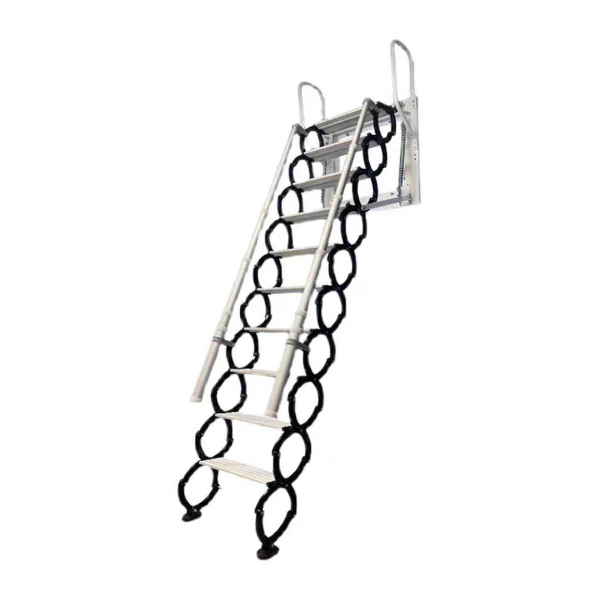 Escalera de ático Manual montada en la Pared y Techo abatible