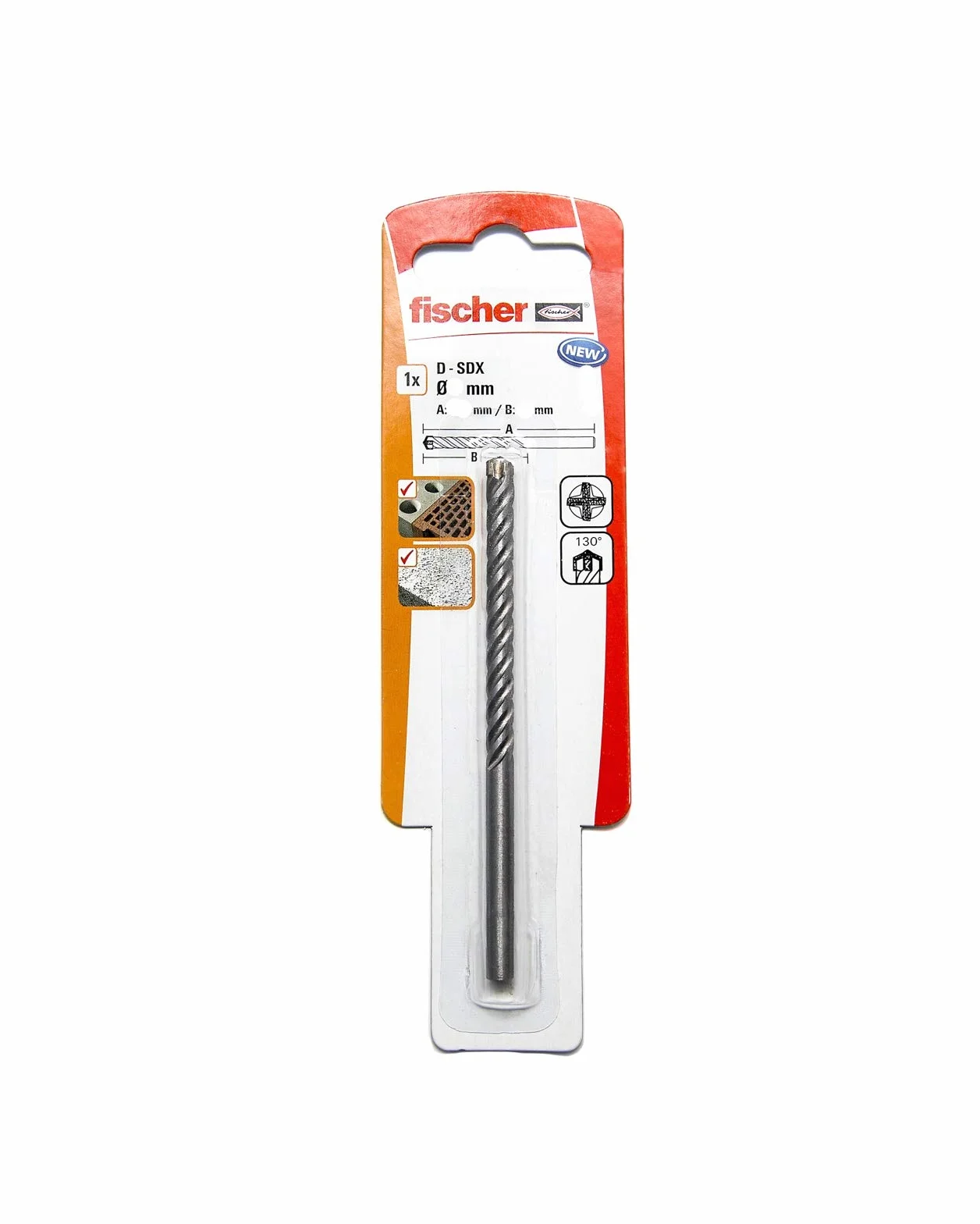 fischer - Broca para hormigón, Piedra 8x120mm (1 Unidad)