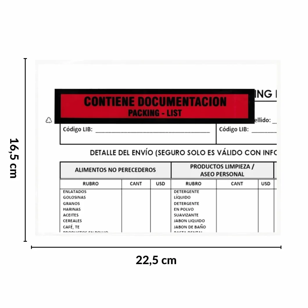 Raylu Paper Sobres Portadocumentos Adhesivos 22.5x16.5cm 100 unidades