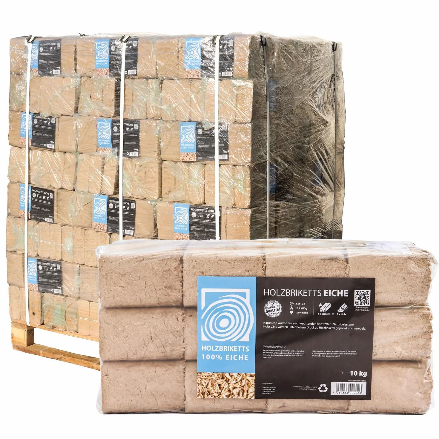 Briquetas de madera RUF roble, 40 kg, chimenea de leña, estufa, briqueta, carbón, calefacción de madera