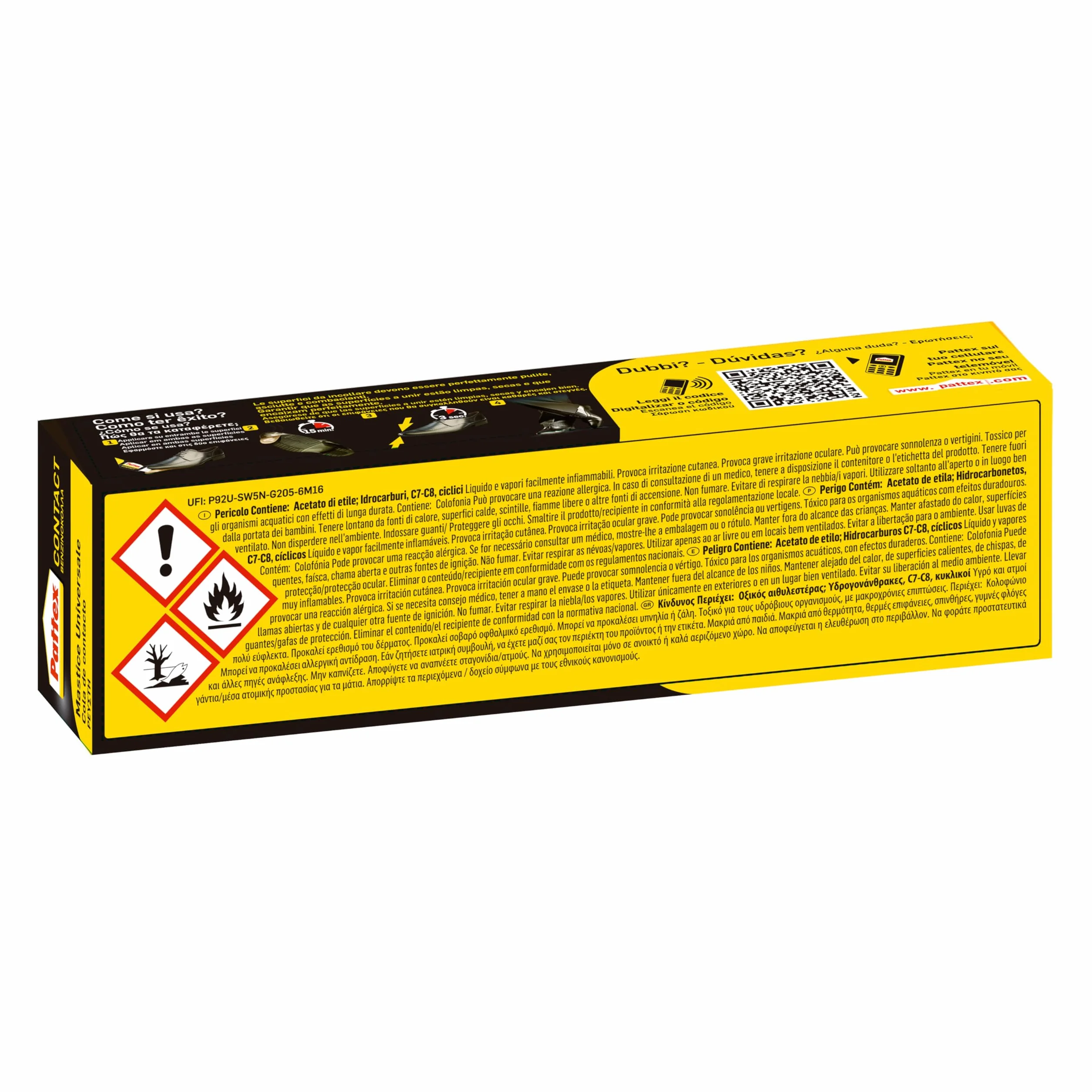 Pattex Cola De Contacto Dispenser 125 gr, Multimaterial y Encolado Flexible, instantáneo