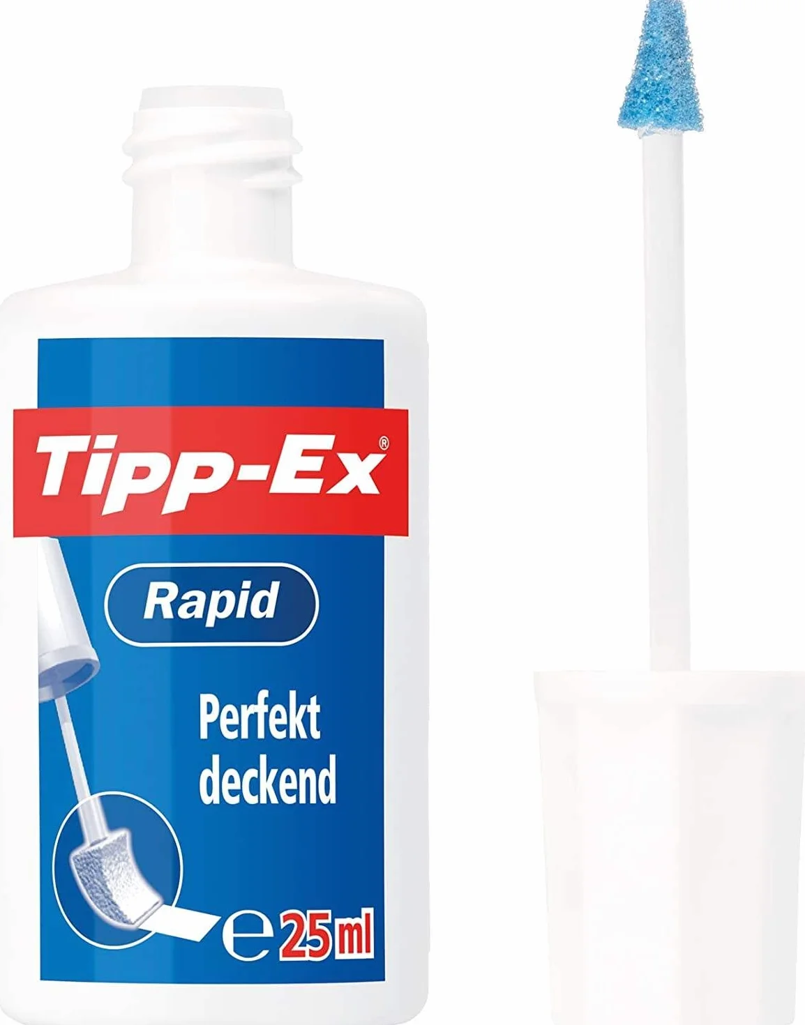 Tipp-Ex Rapid Fluid Corrector Líquido de boligrafos, 20 ml, Paquete de 10 Correctores