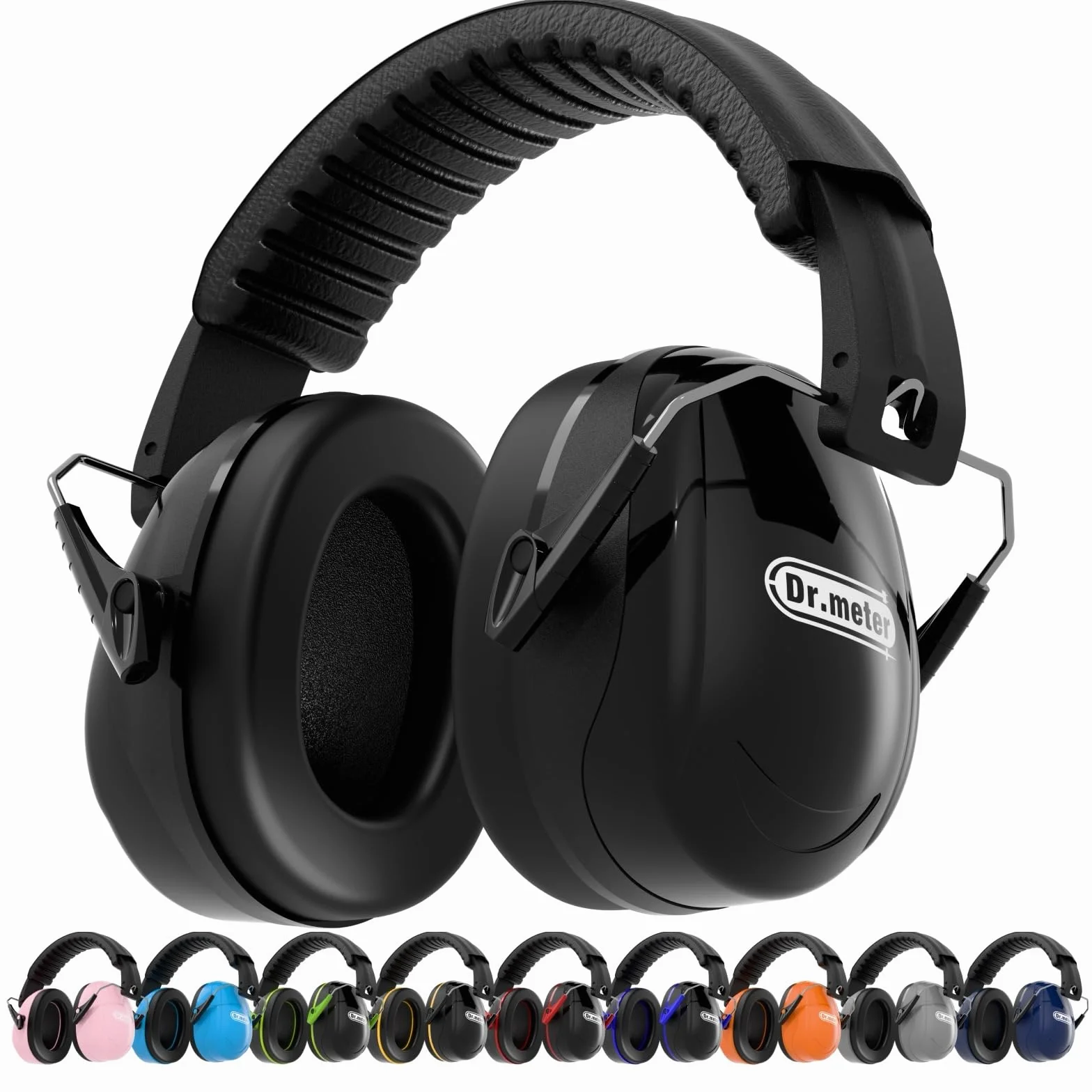 Dr.meter Cascos Antiruido Adultos 31dB, Protectores Auditivos Ajustables para Trabajo, Construcción y Estudio